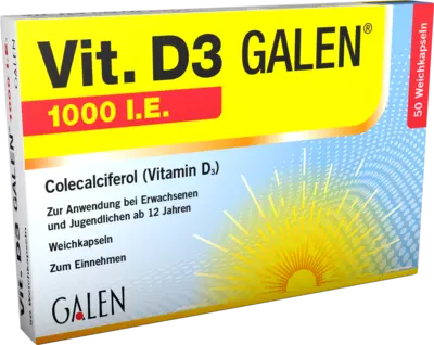 VIT.D3 GALEN 1000 I.E. 50 St Weichkapseln