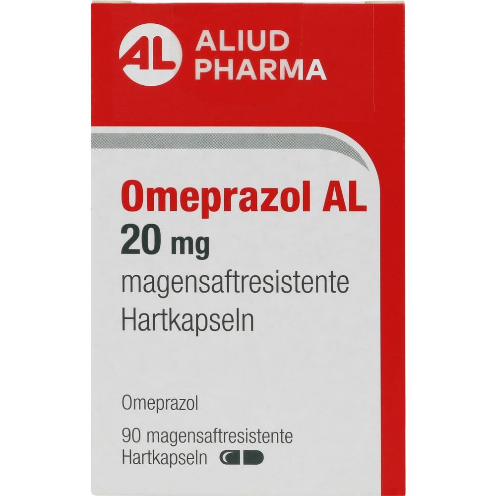 OMEPRAZOL AL 20mg 90 St Magensaftresistente Hartkapseln