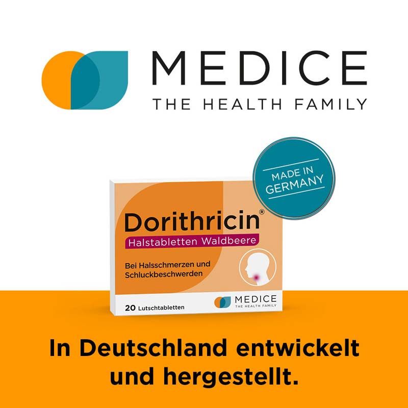 Dorithricin Waldbeere Lutschtabletten bei Halsschmerzen  20 St Lutschtabletten