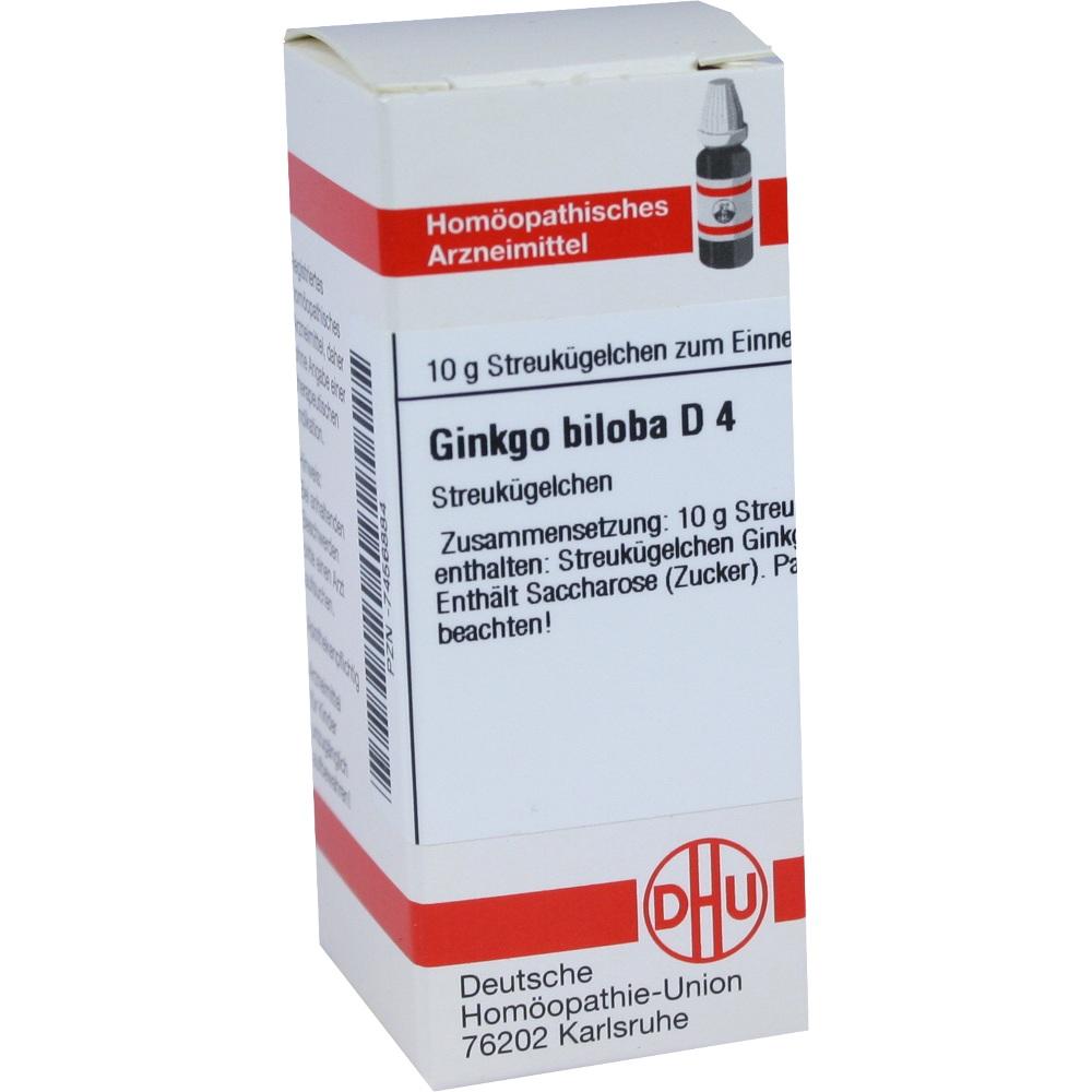 GINKGO BILOBA D 4 Globuli 10 g Globuli