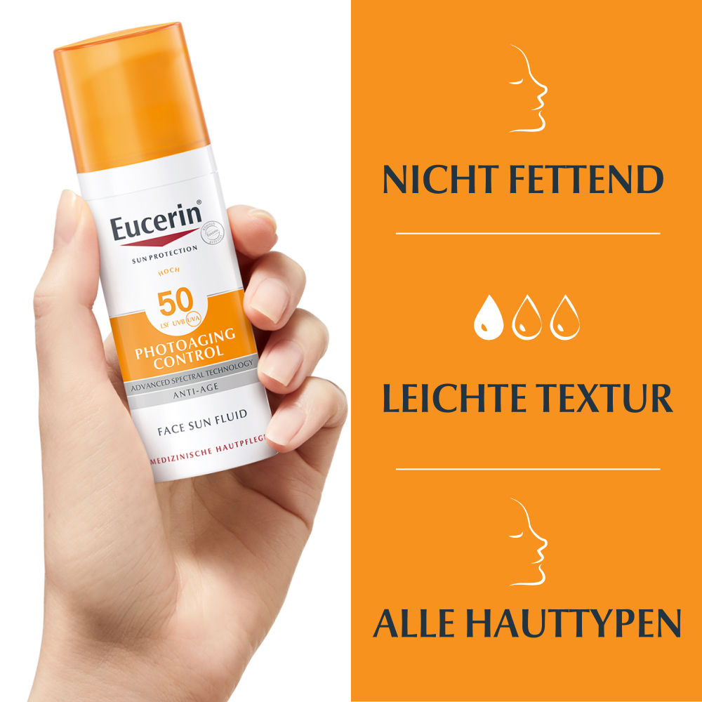 Eucerin SUN PHOTOAGING CONTROL FACE SUN FLUID LSF 50+  50 ml Körperpflege