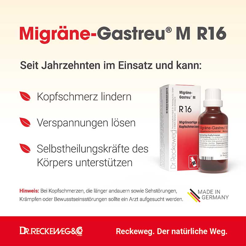 MIGRÄNE GASTREU M R 16 Tropfen zum Einnehmen 50 ml Mischung