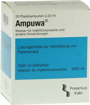 AMPUWA Plastikampullen Injektions-/Infusionslsg. 20X20 ml Injektions-/Infusionslösung