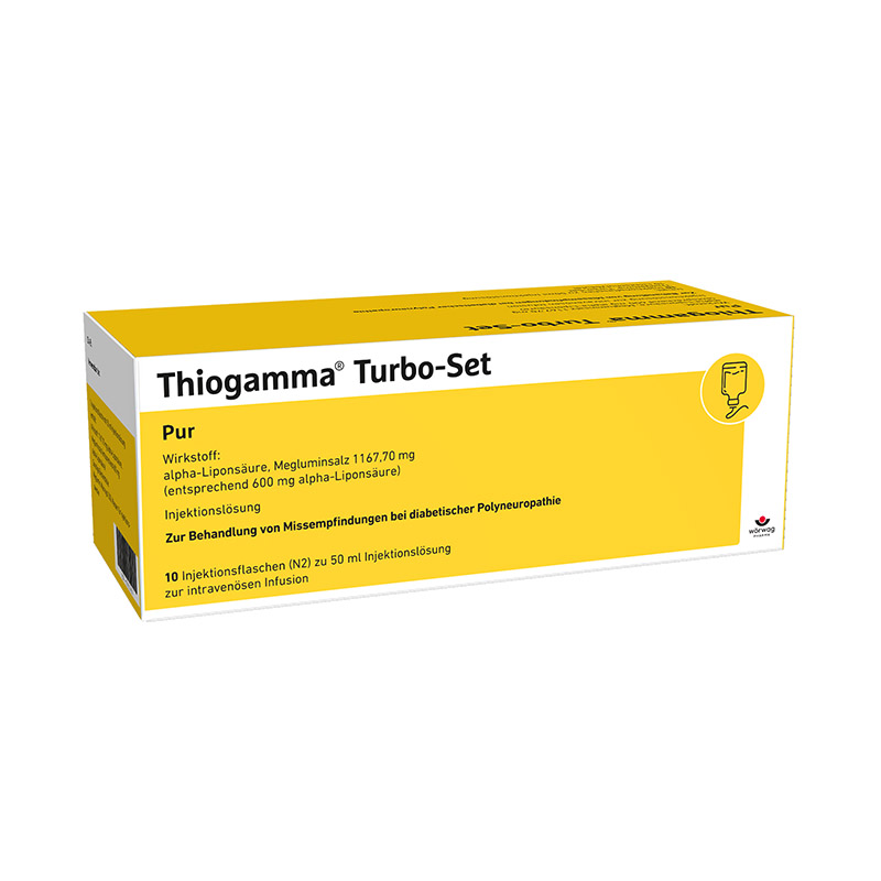 THIOGAMMA Turbo Set Pur Injektionsflaschen 10X50 ml Injektionsflaschen