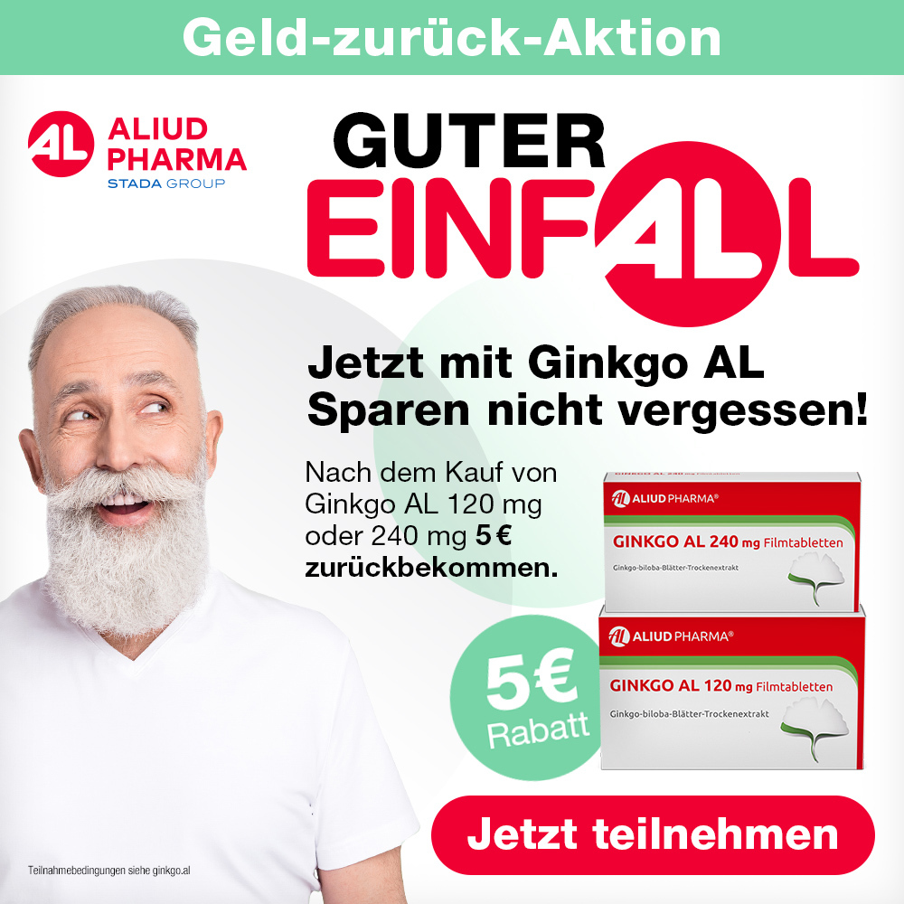 GINKGO AL 120 mg bei altersbedingten Gedächtniseinbußen mit leichter Demenz