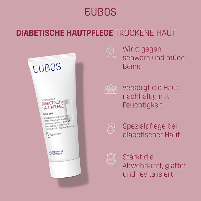 EUBOS DIABETISCHE HAUTPFLEGE FUß & BEIN 100 ml Creme