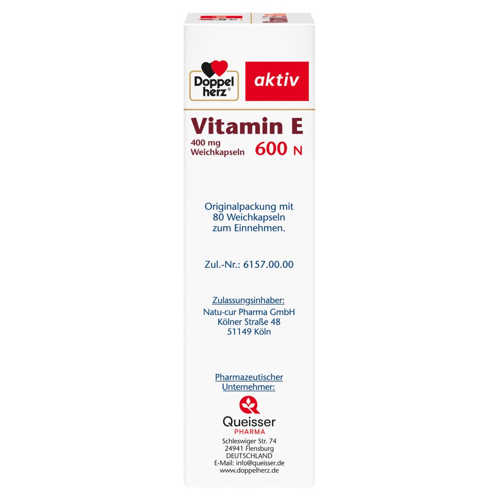 Doppelherz aktiv Vitamin E 600 N  80 St Weichkapseln