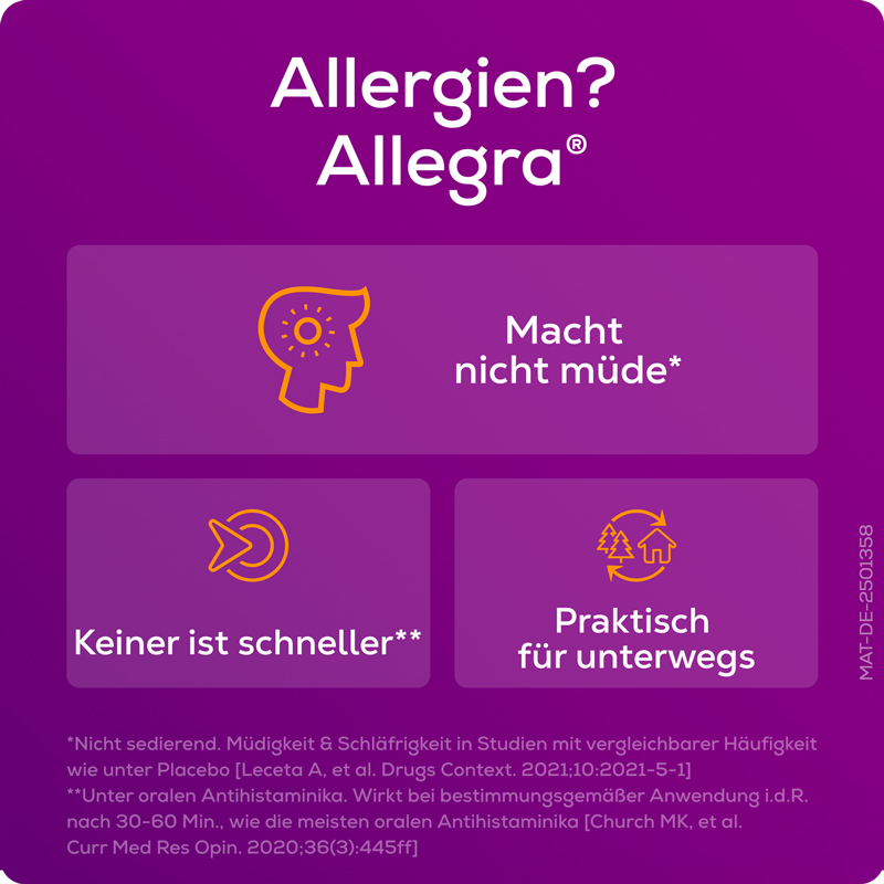 Allegra Allergietabletten  6 St Schmelztabletten