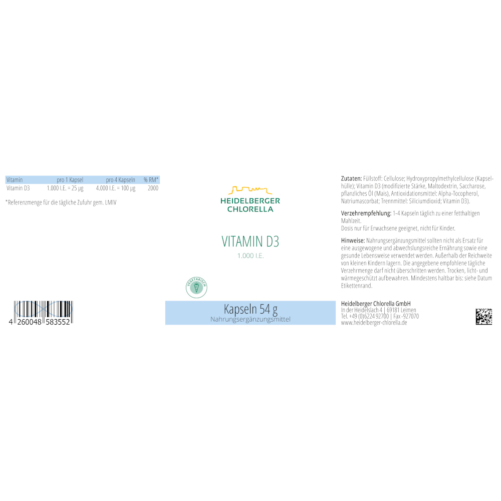 VITAMIN D3 KAPSELN 120 St Kapseln