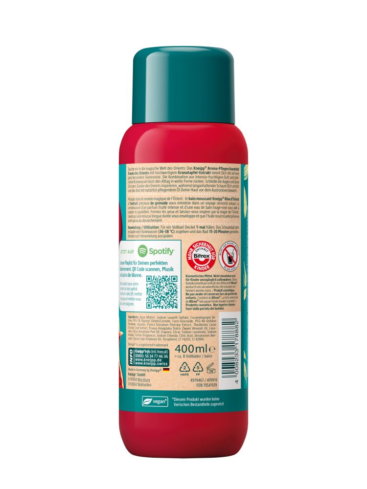 Kneipp Aroma-Pflegeschaumbad Traum des Orients 400 ml Bad