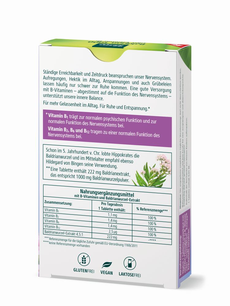 Kneipp Baldrian 1000 plus Vitamin B1 30 St Tabletten
