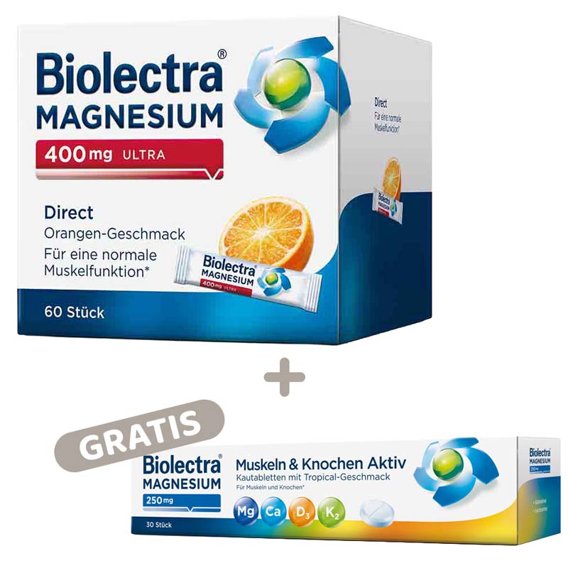 Biolectra MAGNESIUM 400 mg ULTRA Direct Orange  60 St Pellets