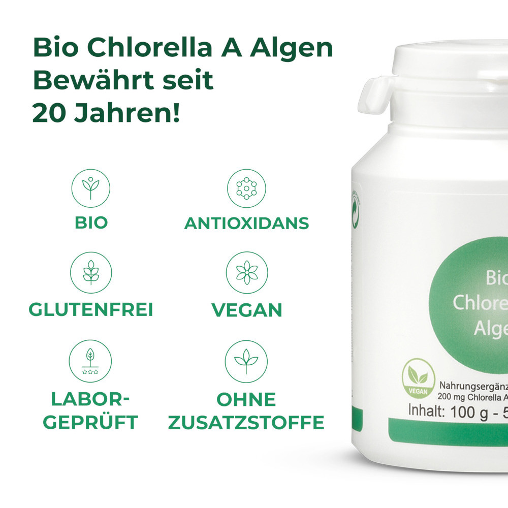 Bio Chlorella A Algen 500 St Tabletten