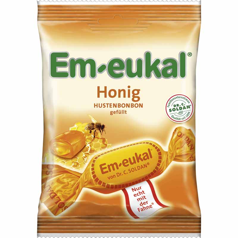 Em-eukal Honig gefüllt zuckerhaltig 75 g Bonbons