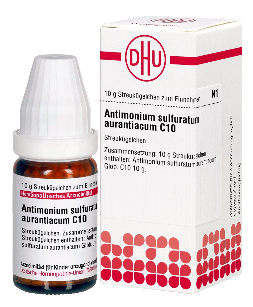ANTIMONIUM SULFURATUM aurantiacum C 10 Globuli 10 g Globuli