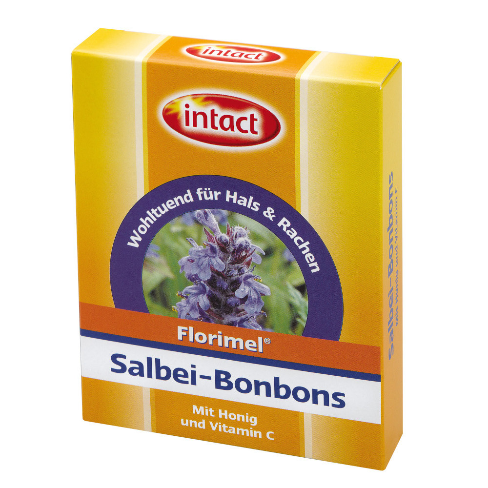 FLORIMEL Salbeibonbons mit Vitamin C 50 g Bonbons