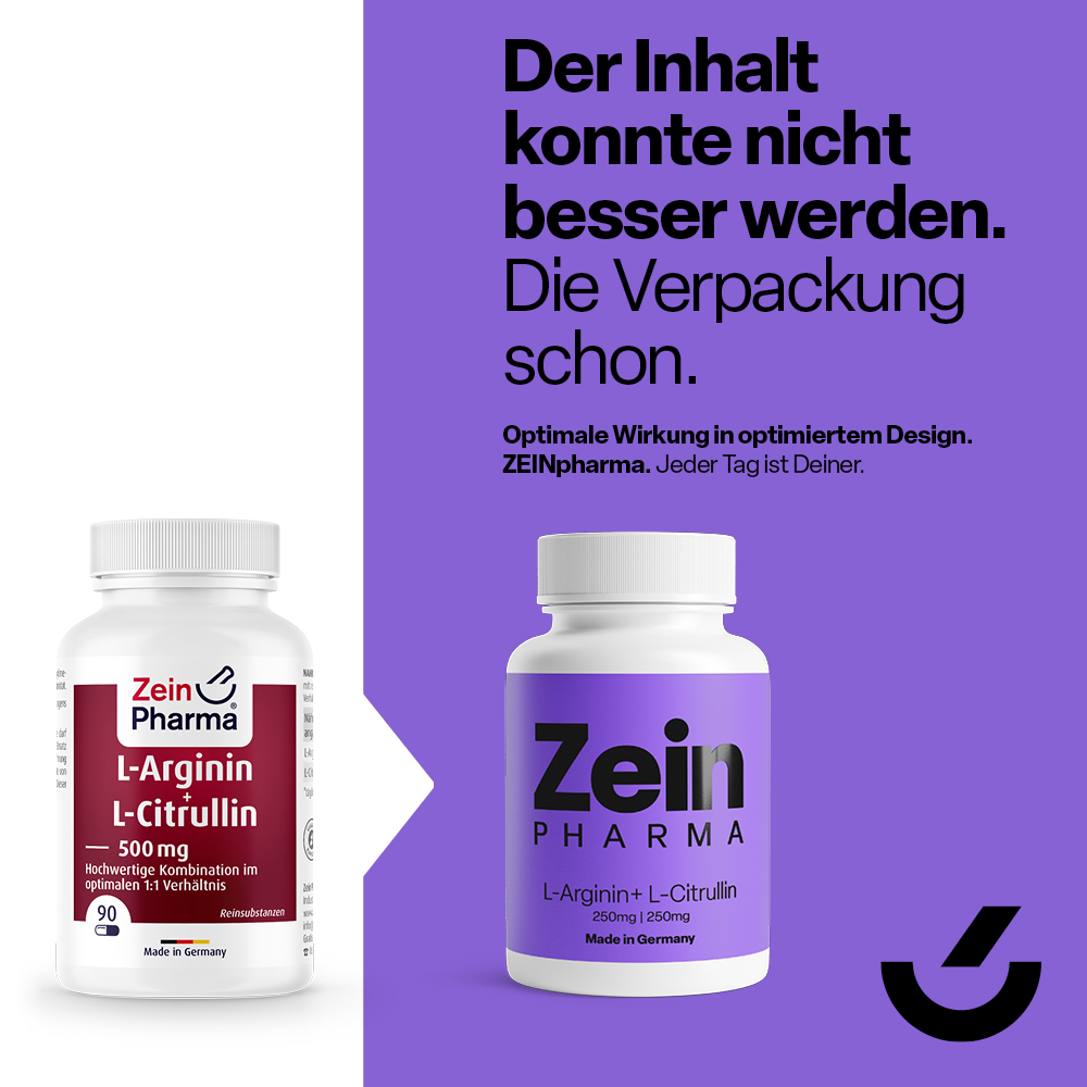 Zein PHARMA L-Arginin + L-Citrullin 500 mg 90 St Kapseln