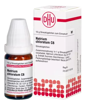 NATRIUM CHLORATUM C 6 Globuli 10 g Globuli