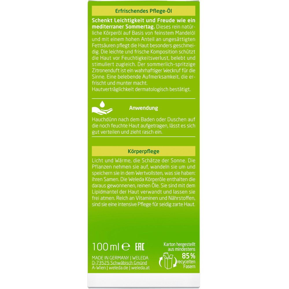 Weleda Körperöl Citrus 100 ml Öl