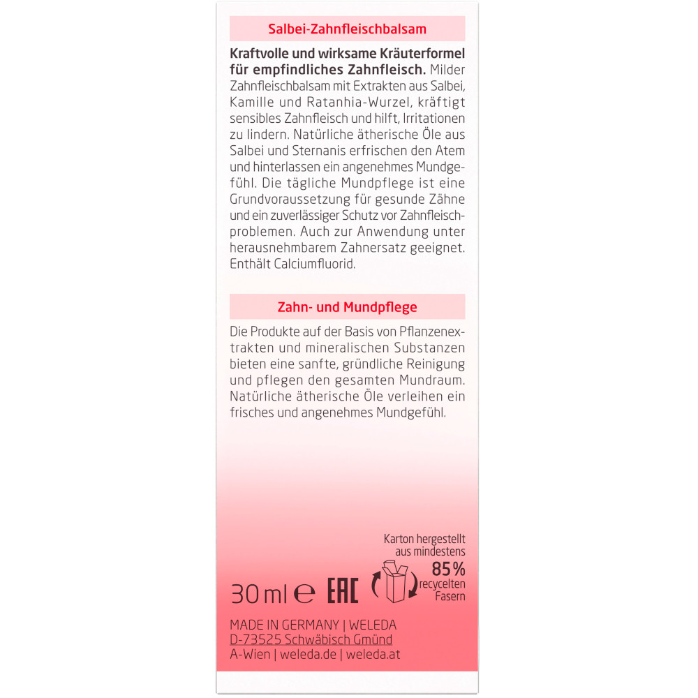 WELEDA Salbei Zahnfleisch Balsam 30 ml Gel