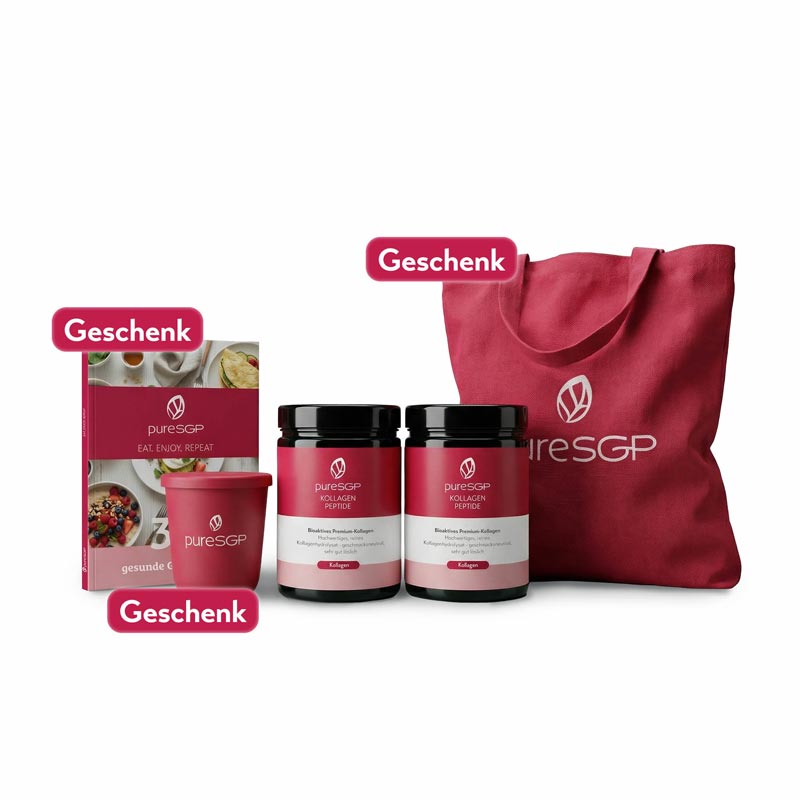 pureSGP KOLLAGEN PEPTIDE Starter-Set 1 Packung Kombipackung