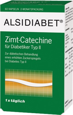 ALSIDIABET Zimt- Catechine für Diabetiker Typ ll Kapseln 60 St Kapseln