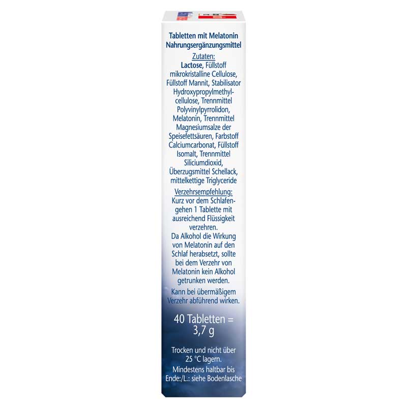 Doppelherz aktiv Melatonin Schneller Einschlafen 40 St Tabletten