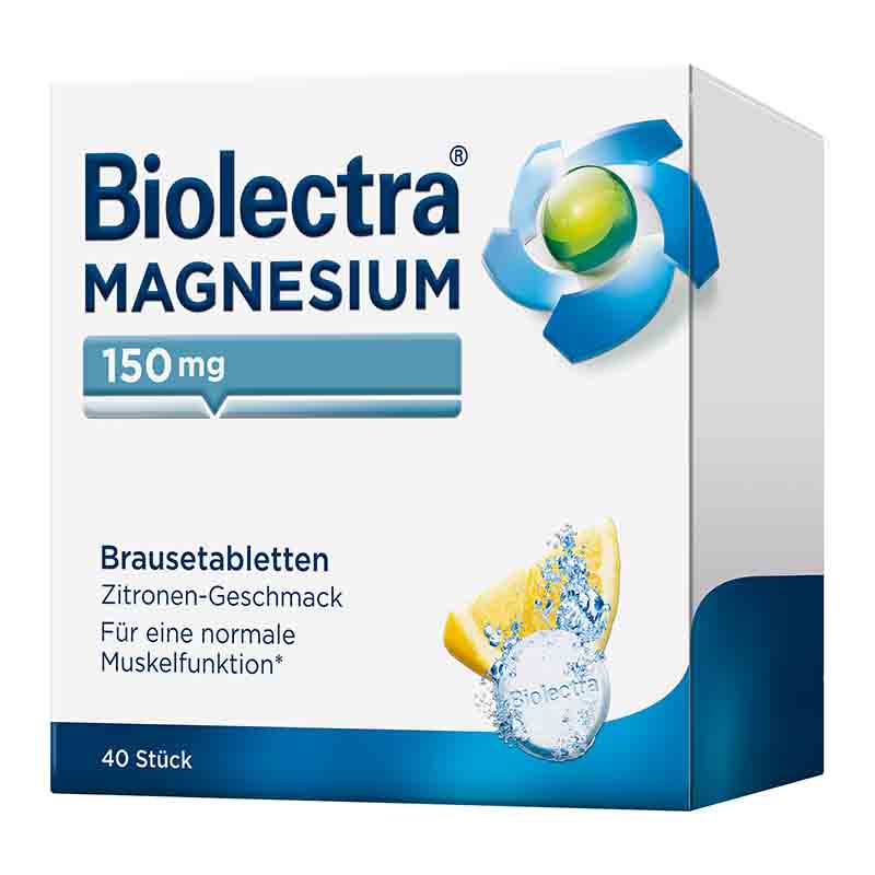 Biolectra MAGNESIUM 150mg Zitrone  40 St Brausetabletten