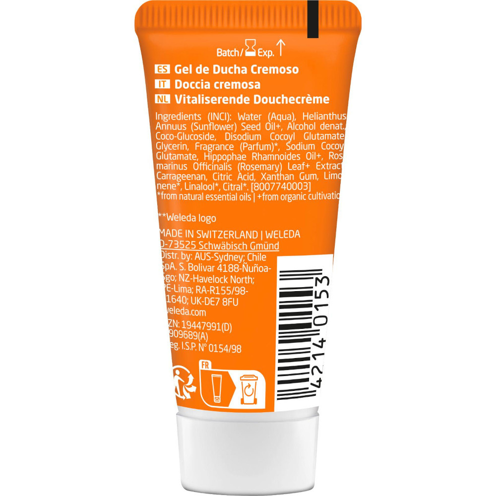 Weleda Vitality Shower Cream Sanddorn 20 ml Duschgel