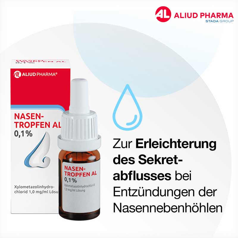 Nasentropfen AL 0,1 % bei Schnupfen