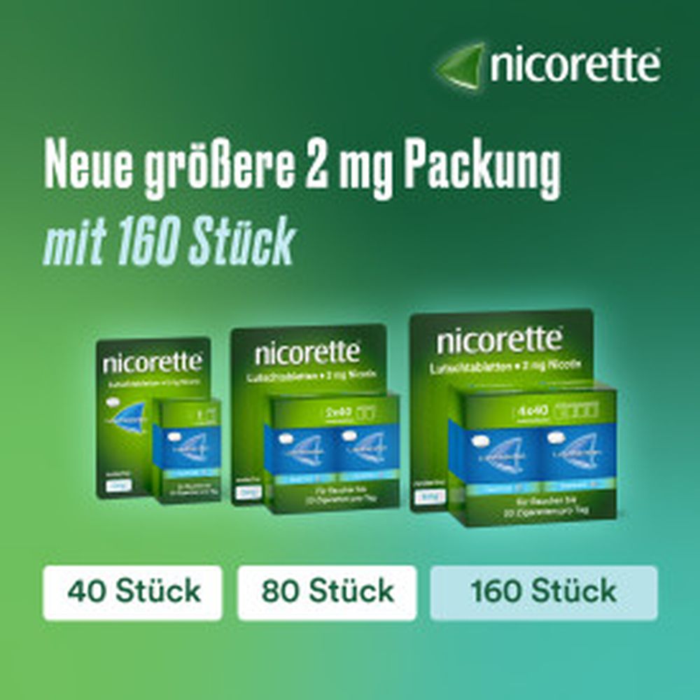 nicorette Lutschtablette freshmint 2 mg Nikotin zur Raucherentwöhnung 40 St Lutschtabletten