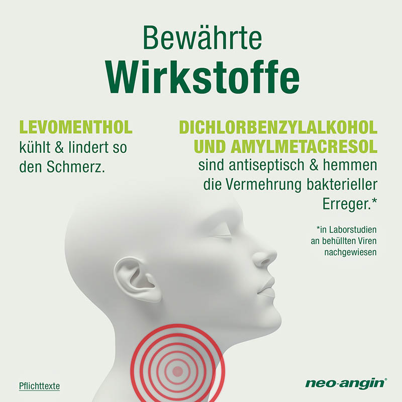 neo-angin HALSTABLETTEN Kirsche ZUCKERFREI 12 St Lutschtabletten