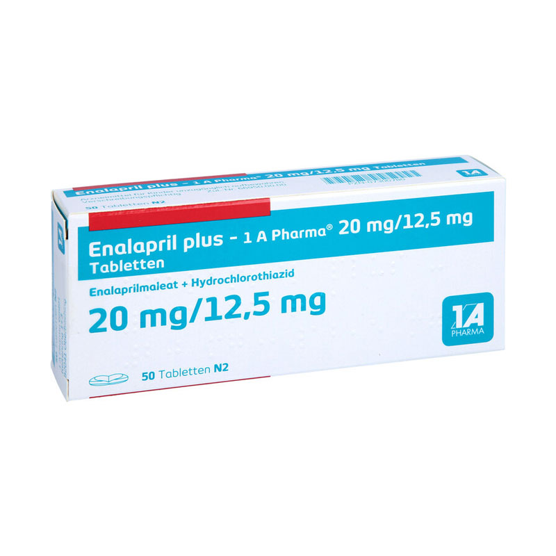 Enalapril plus-1 A Pharma 20mg/12,5mg 50 St Tabletten