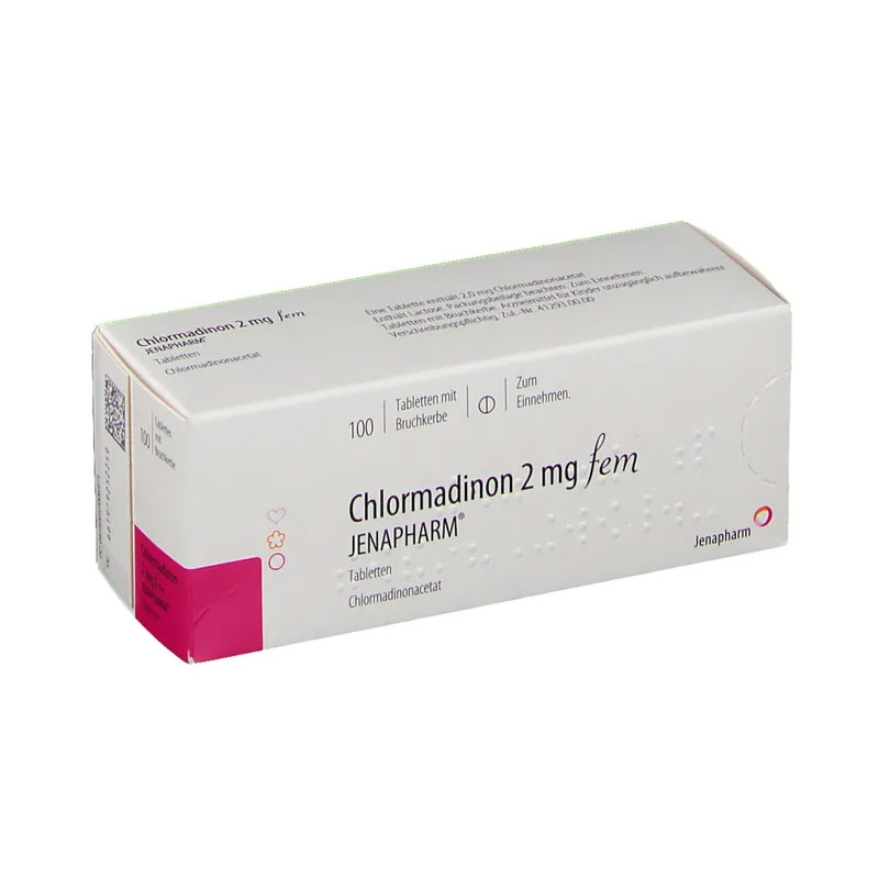 CHLORMADINON 2 mg fem Jenapharm Tabletten 100 St Tabletten