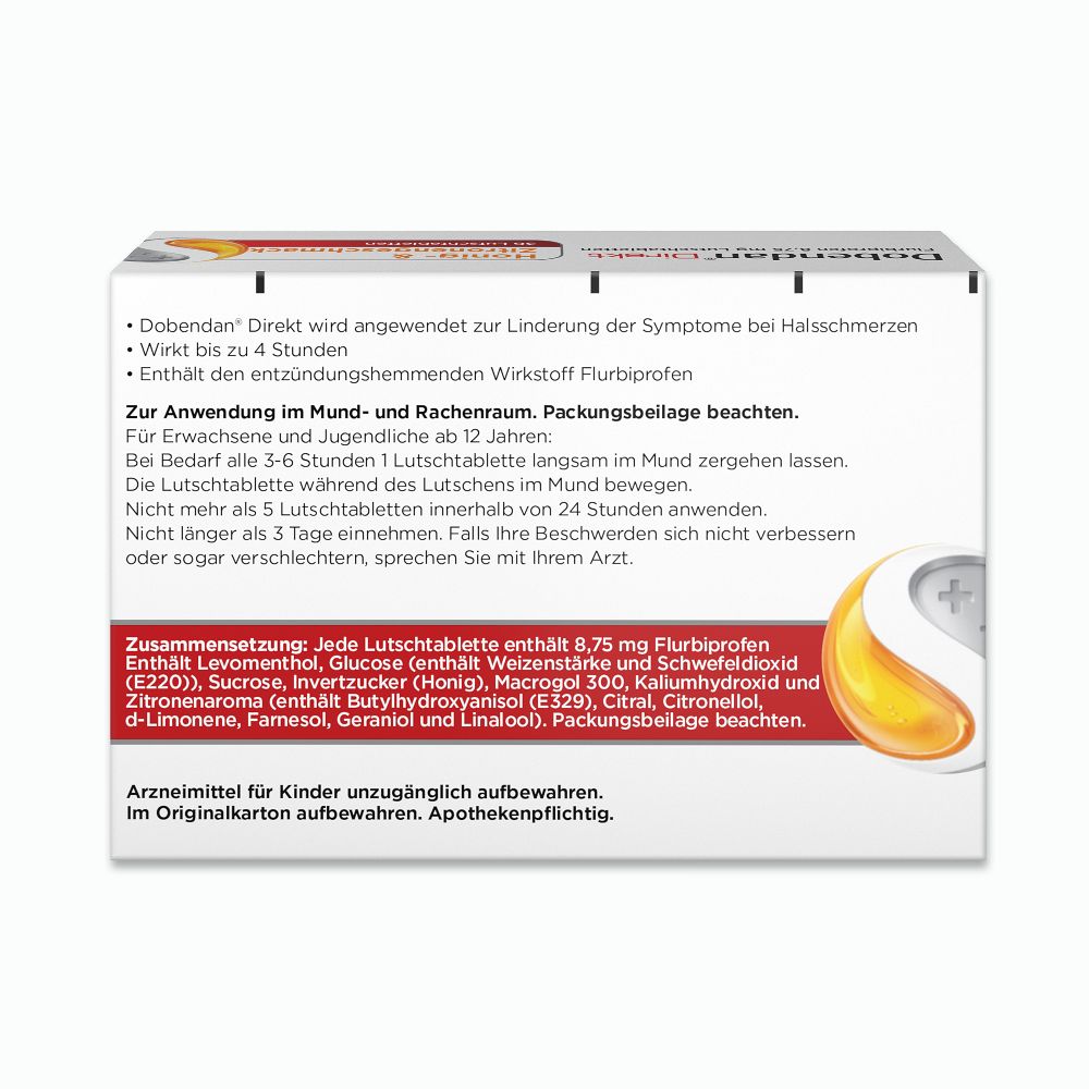 Dobendan Direkt - bei Halsschmerzen 36 St Lutschtabletten