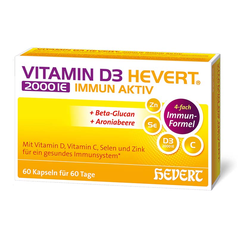 VITAMIN D3 HEVERT 2000IE IMMUN AKTIV  60 St Kapseln