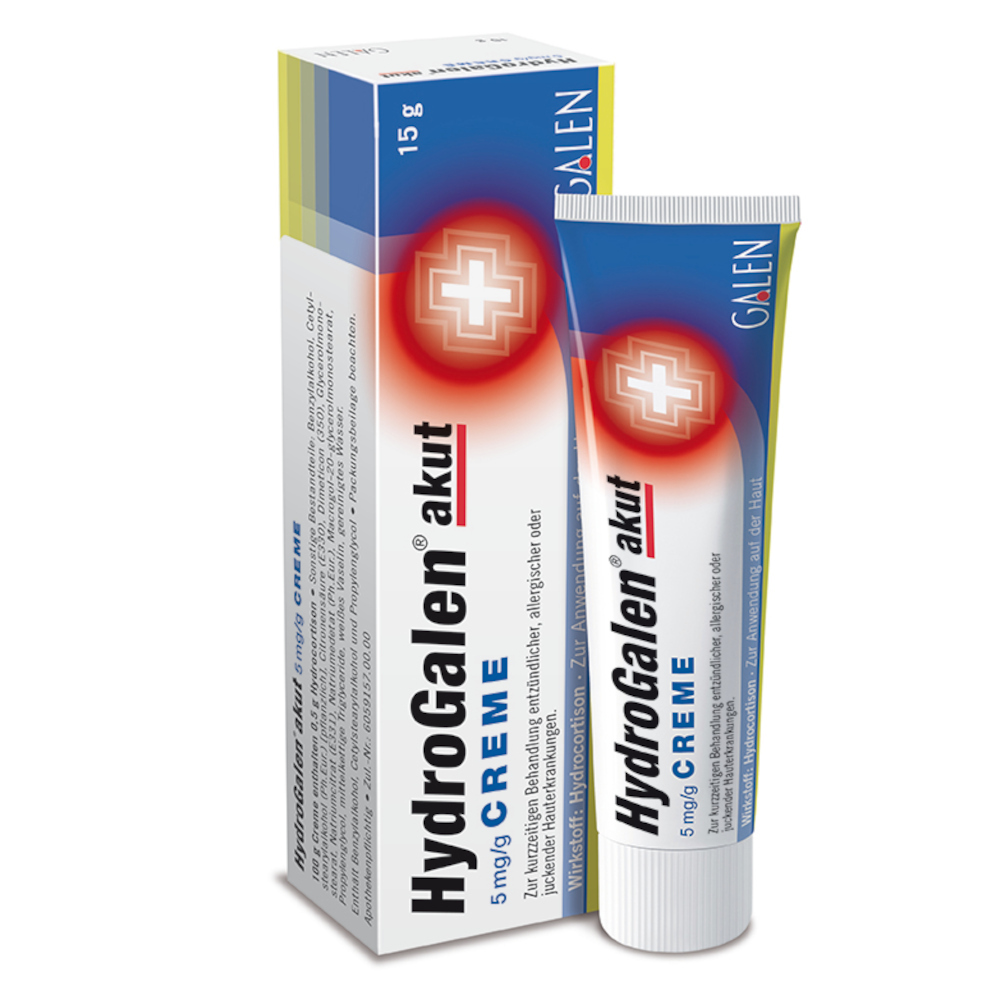 HYDROGALEN akut Creme 5mg/g 15 g Creme