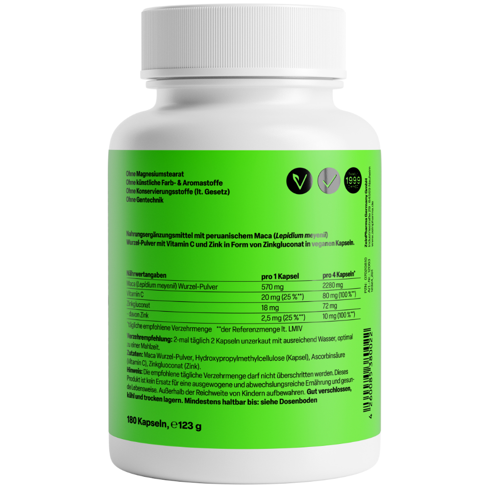 Zein PHARMA Maca Gold 570mg  180 St Kapseln