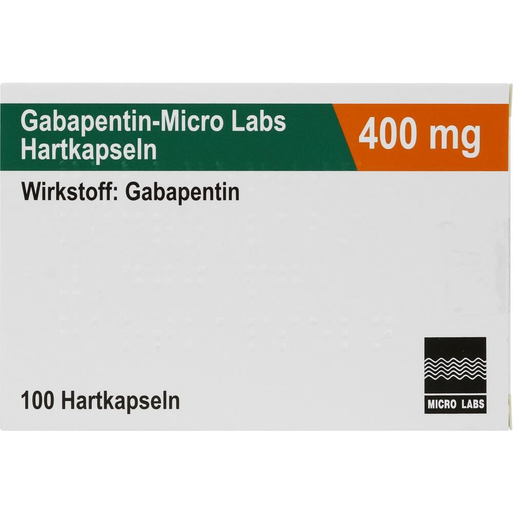Gabapentin-Micro Labs 400mg 100 St Hartkapseln