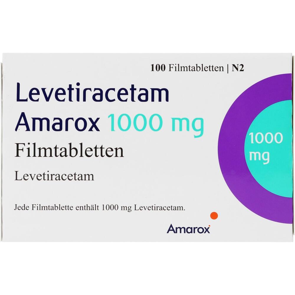 Levetiracetam Amarox 1000 mg 100 St Filmtabletten