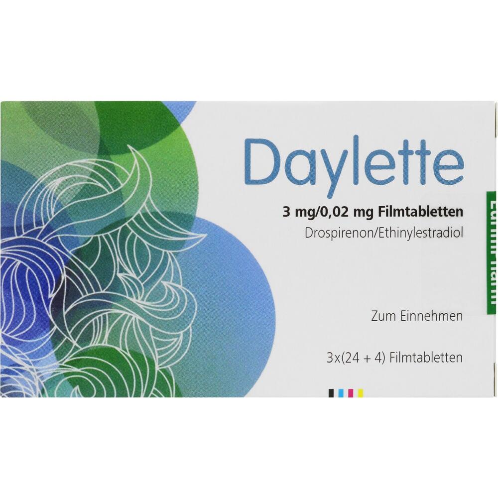 DAYLETTE 0,02mg/3mg 3X28 St Filmtabletten