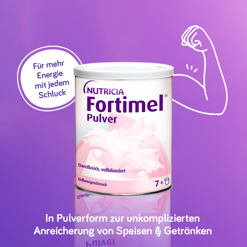 Fortimel Pulver Aufbaunahrung Erdbeere  335 g Pulver