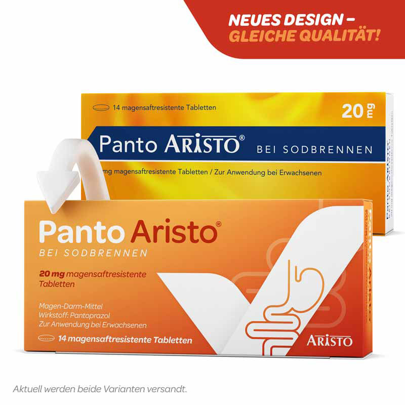 Panto Aristo bei Sodbrennen 20mg 14 St Tabletten magensaftresistent