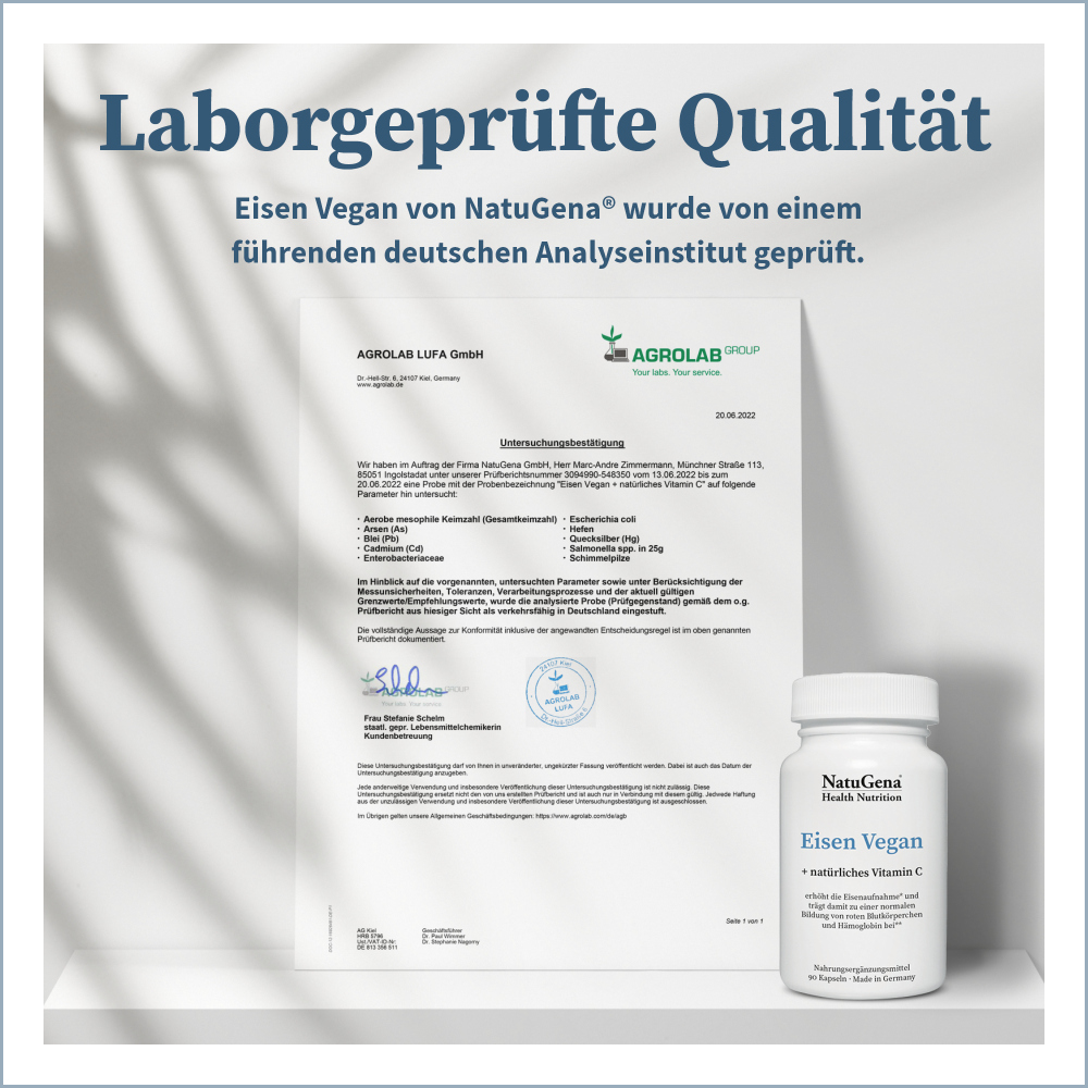 NatuGena Eisen Vegan  90 St Kapseln