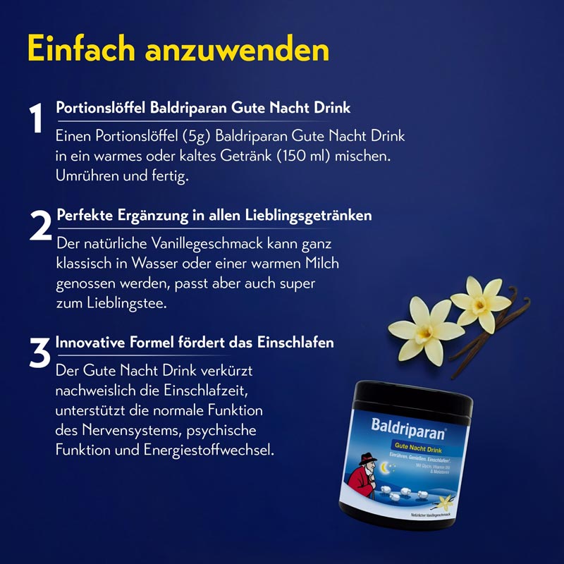 Baldriparan Gute Nacht Drink 300 g Pulver