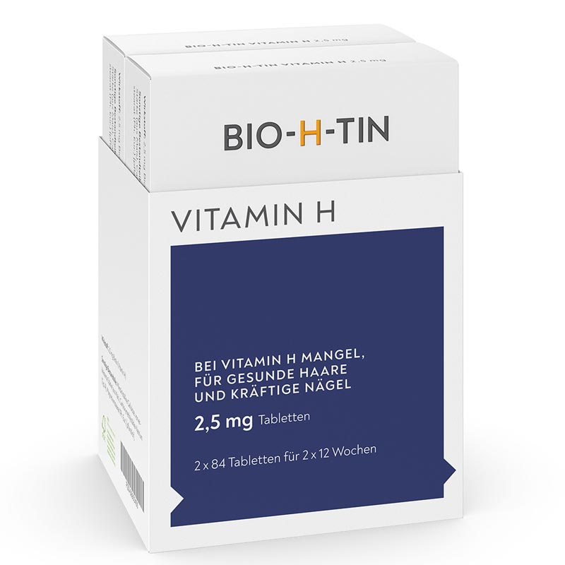 BIO-H-TIN VITAMIN H 2,5 mg, 2x84 für 2x12 Wochen  2X84 St Tabletten