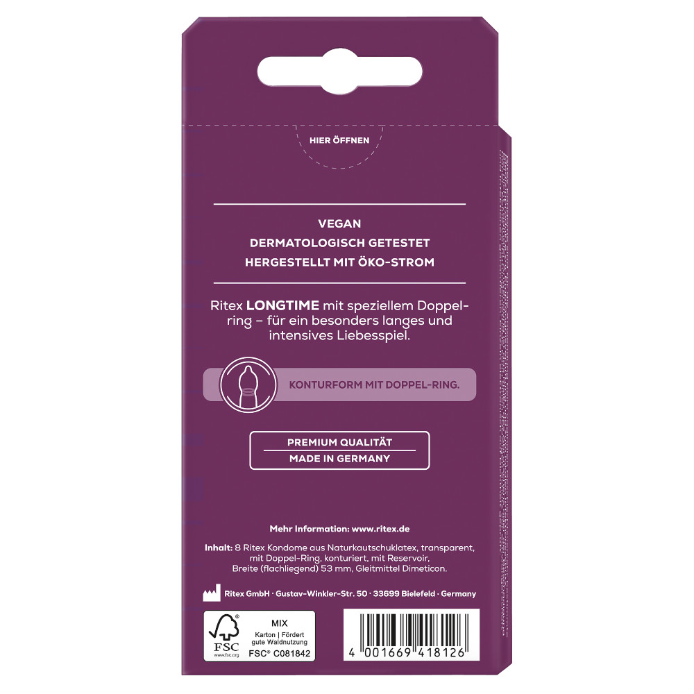 Ritex LONGTIME Kondome 8 St Kondome