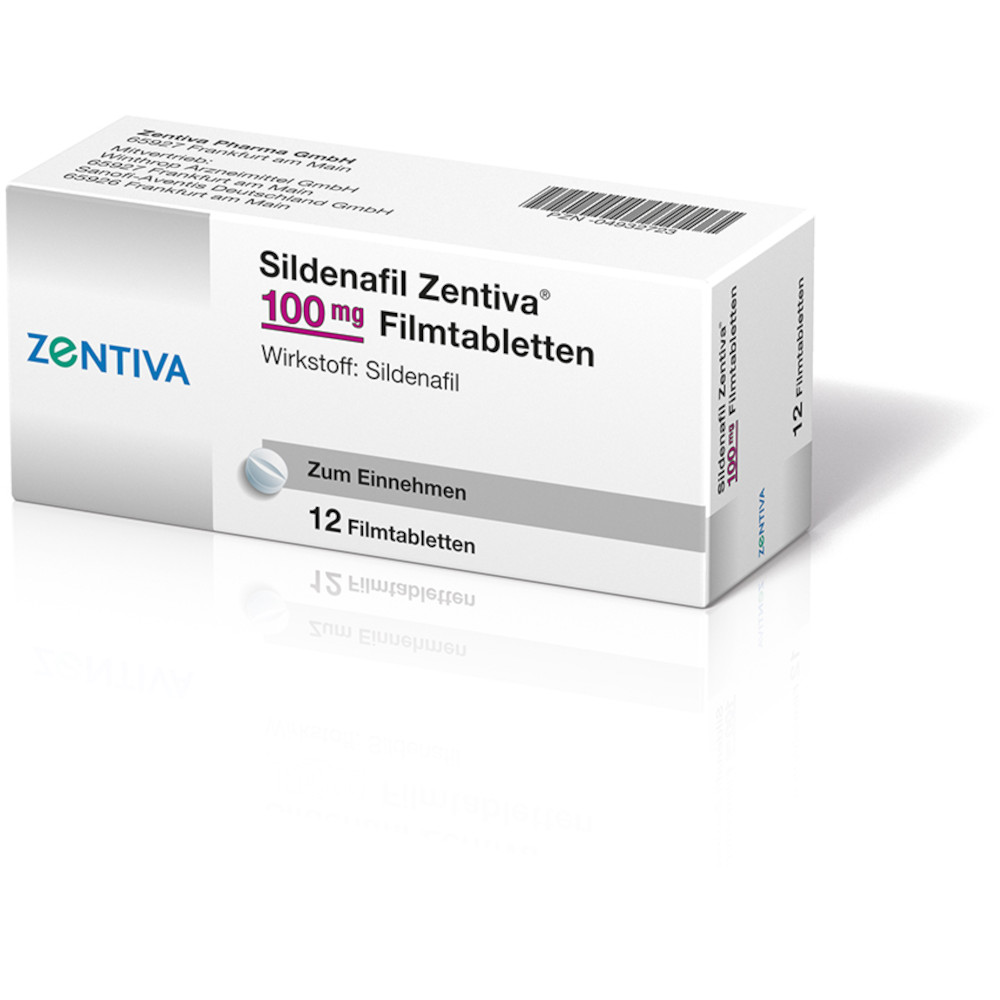 Sildenafil Zentiva 100mg 12 St Filmtabletten