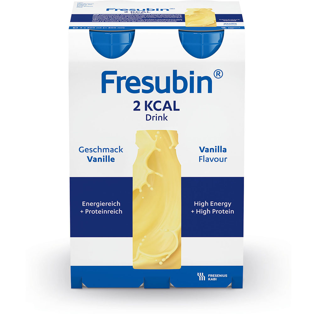 Fresubin 2 kcal Vanille hochkalorische Trinknahrung  4X200 ml Lösung