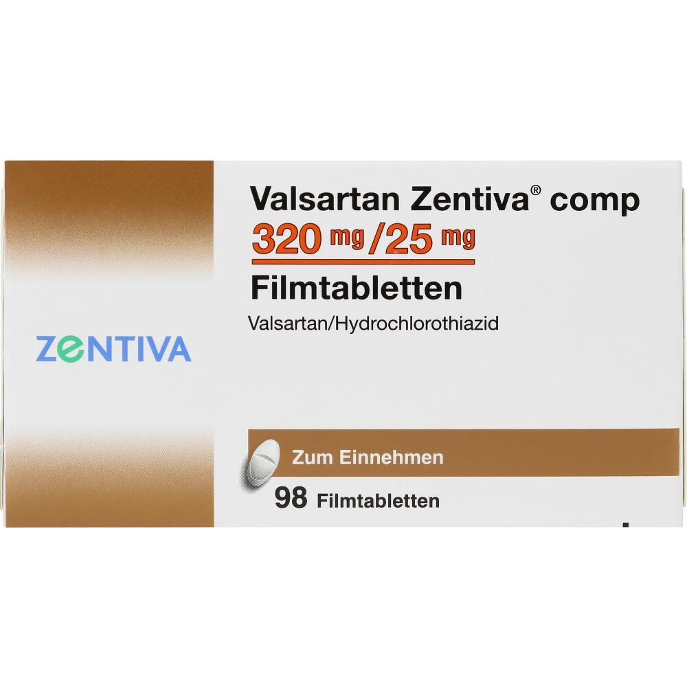 Valsartan Zentiva comp 320mg/25mg 98 St Filmtabletten